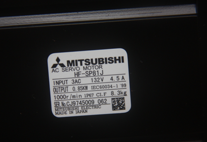 MITSUBISHI AC SERVO MOTOR HF-SP81J HFSP81J