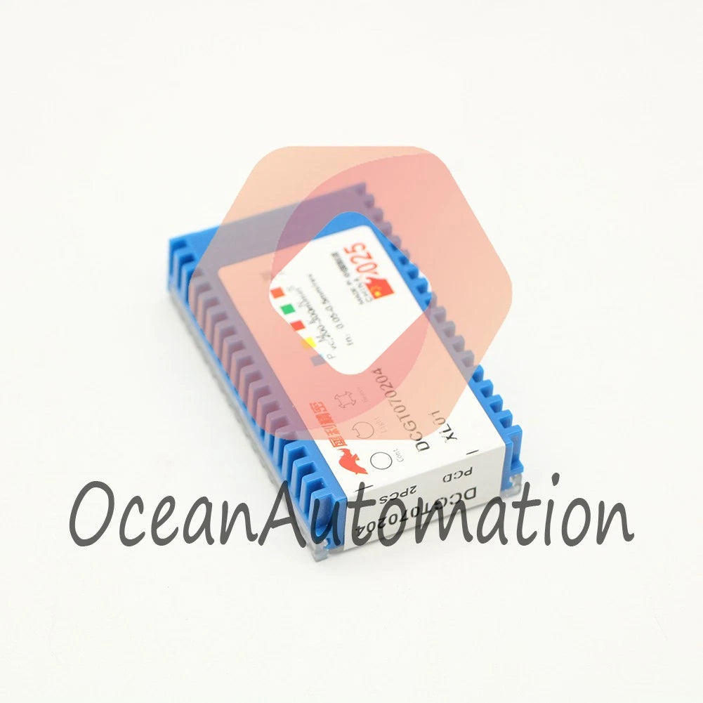 2PCS DCGT070204 CNC Turning Cutting Tool PCD Diamond blade Turning Insert