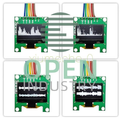1PCS 0.96" OLED Music Spectrum Display Analyzer Audio Level Indicator VU Meter