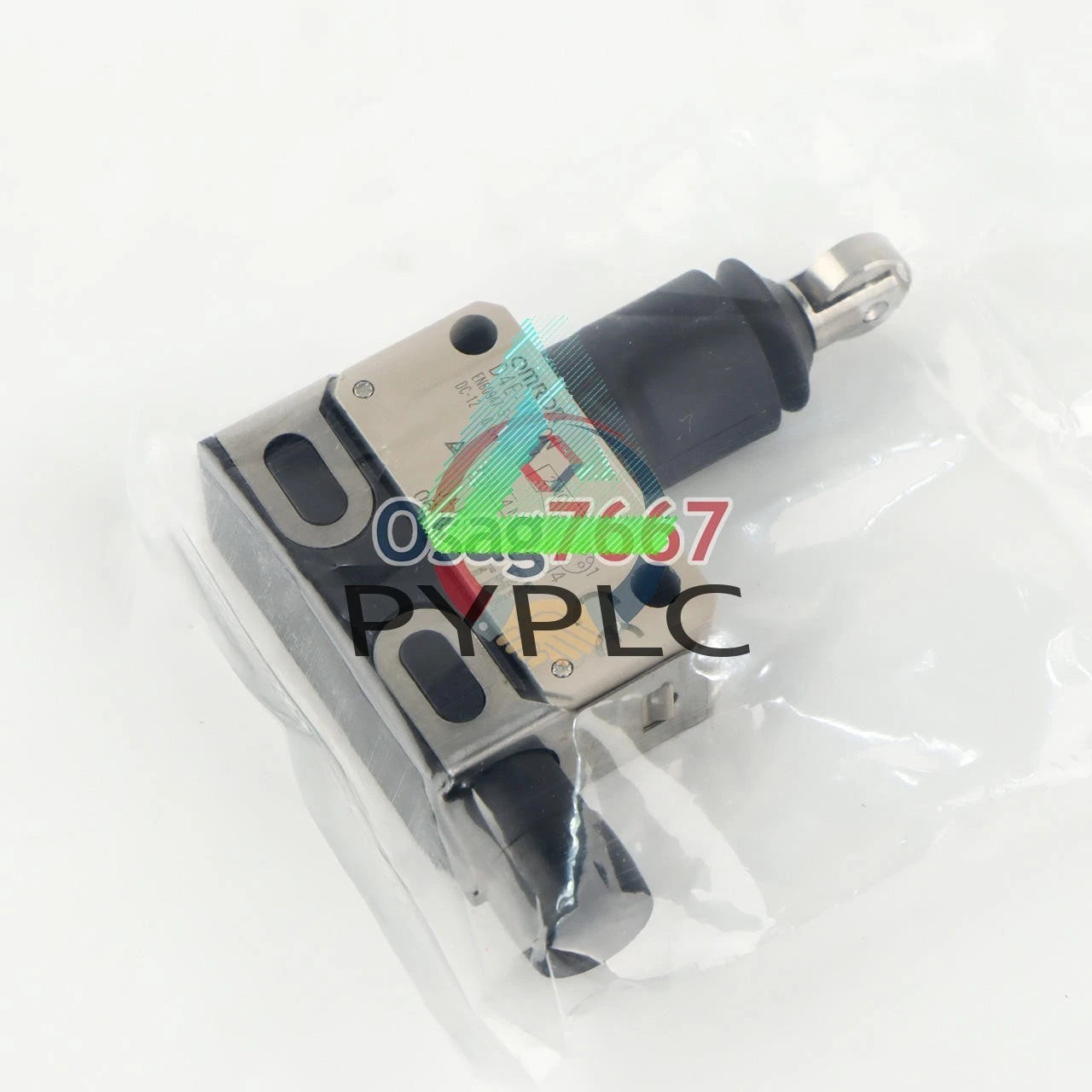One Omron D4E-1E10N travel limit switch