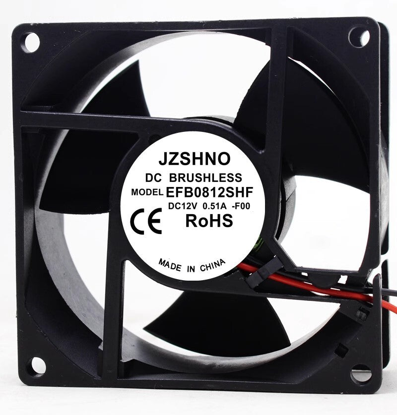 JZSHNO EFB0812SHF 8032 DC12V 0.15A 8CM 2-wire Inverter Cooling Fan