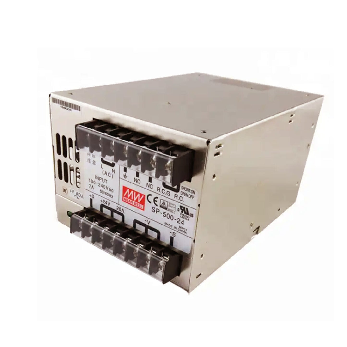 MEANWELL SP-500-24 Power Supply 240V to 230V DC Switch Mode 500W High Efficiency - MEANWELL