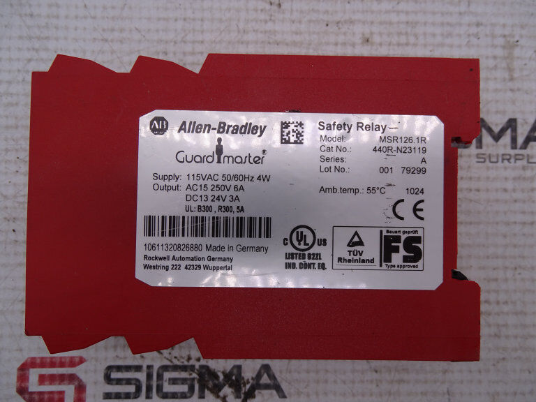 Allen Bradley 440R-N23119 Series A Relay - 440R-N23119 Relay - 440R-23119 Relay - 440R-23119 Series A Relay - Allen Bradley 440R-23119 Relay - ALLEN BRADLEY