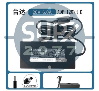 1X Adapter MSI GF63 Thin 11SC-430CA ADP-120VH D AC Power Charger 20V 6A 120W #
