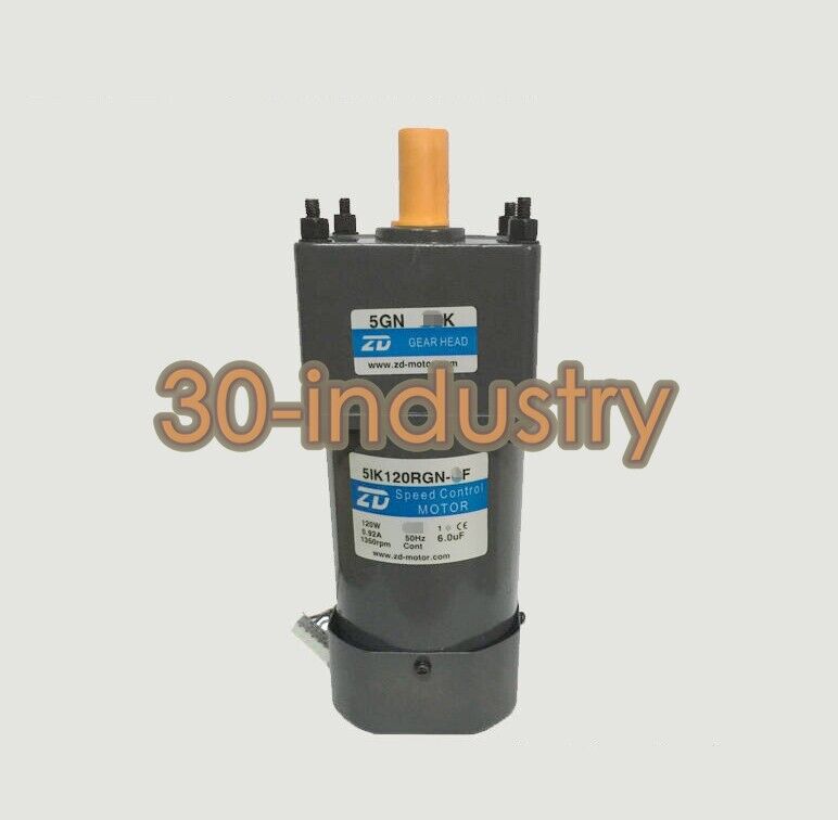 ZD 5IK120RGN-AF Gear Motor 110V, 3K to 18K RPM, Reliable Performance - ZD