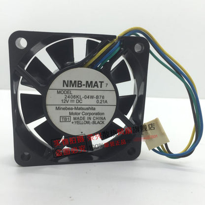 NMB-MAT 2406KL-04W-B76 6CM 6015 12V 0.21A 4-wire PWM chassis cooling fan