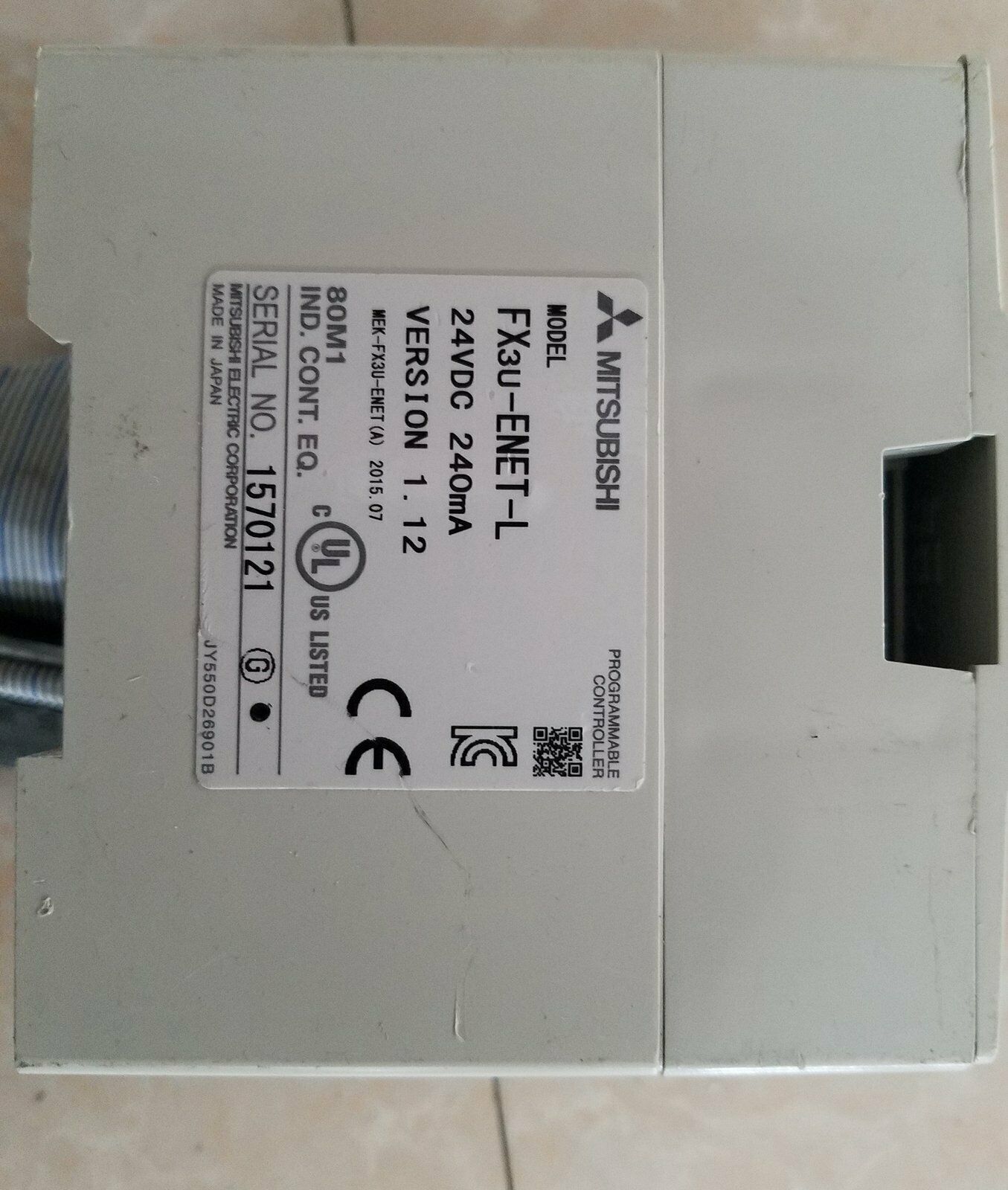 Mitsubishi FX3U-ENET-L Programmable Controller Stock - MITSUBISHI