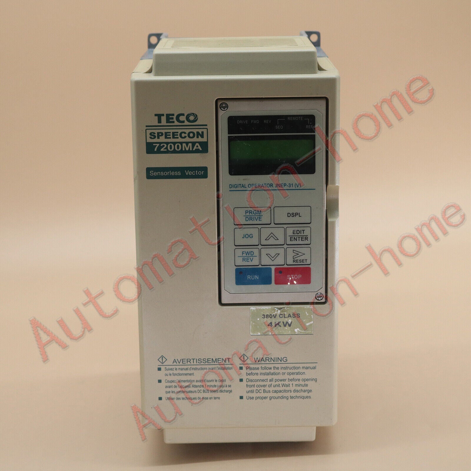 used 1pc  TECO inverter JNTMBGBB0005AZ-OM 4KW 380V in good condition#QW