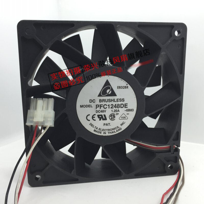 Delta PFC1248DE 12038 DC48V 1.20A 12CM server cooling fan