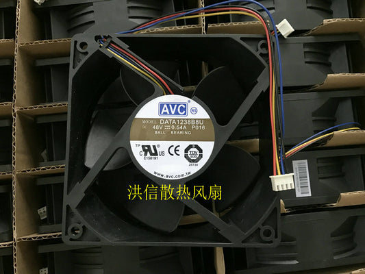 1pcs  AVC DATA1238B8U -P016 12038 DC48V 0.54A 4-wire PWM cooling fan 4pin