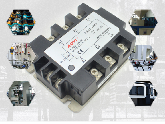 new Three-phase solid state relay SSR3-AA 10A 25A 40A 90A AC-AC 80-250V/24-380V AC
