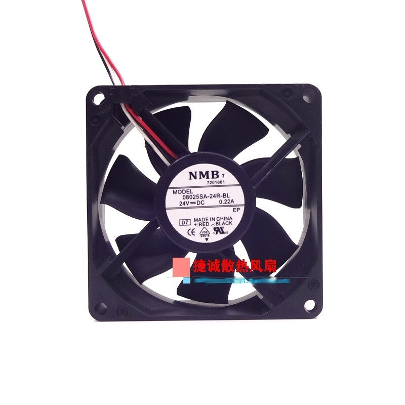 NMB 08025SA-24R-BL 24V 0.22A 8025 8CM Inverter case cooling fan