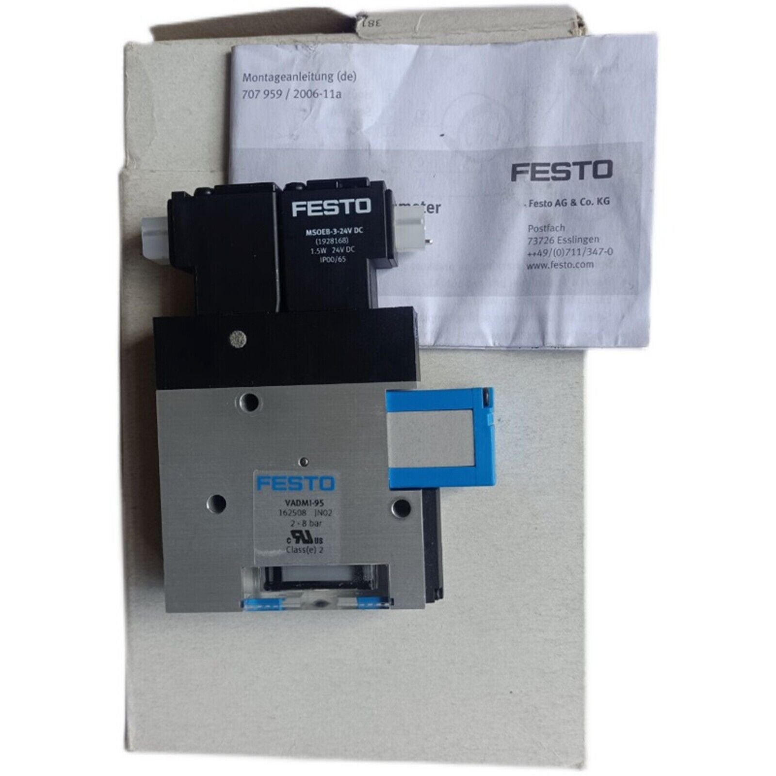 FESTO VADMI-95 162508 Vacuum Generator, New - FESTO