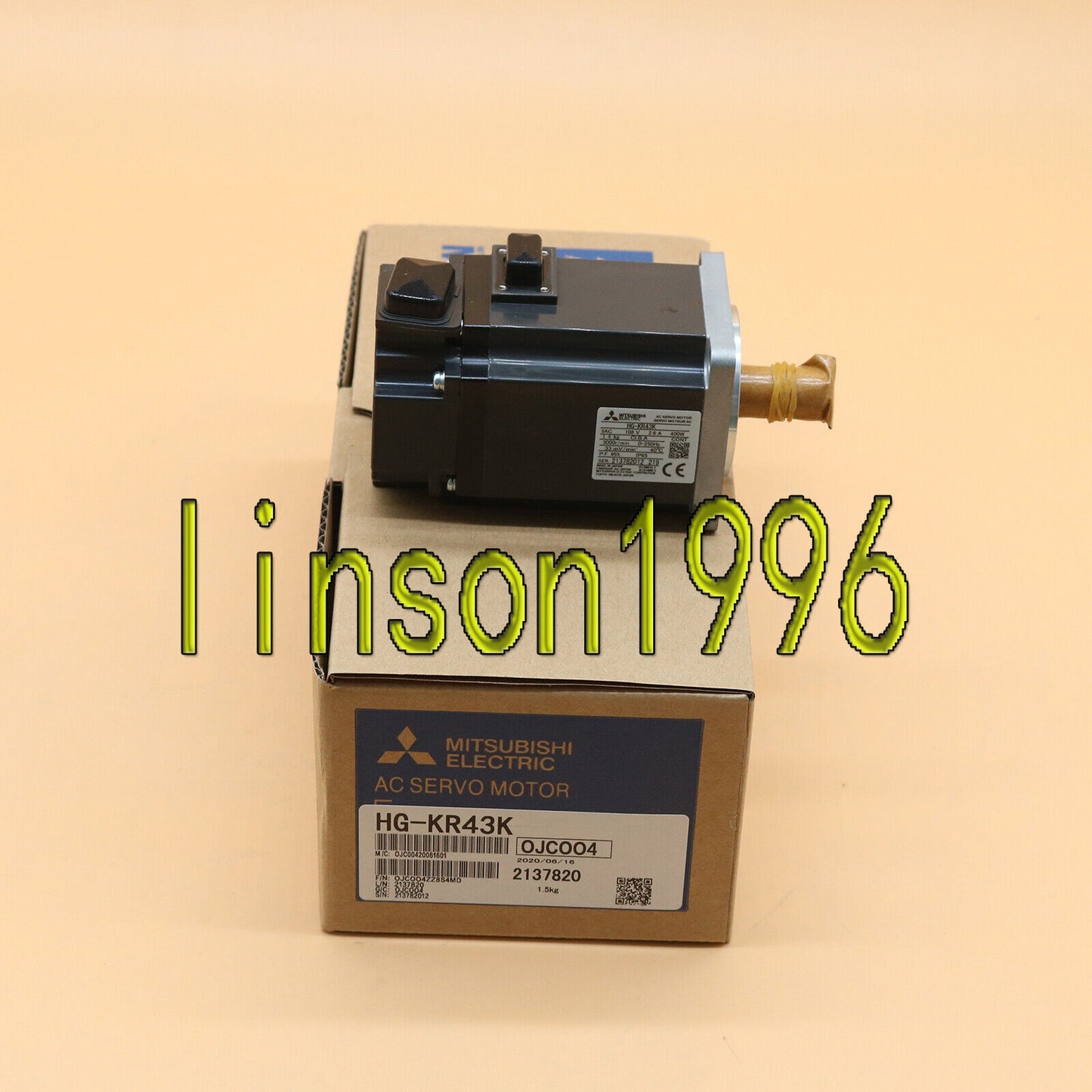 1PC Mitsubishi AC Servo Motor HG-KR43K 1yr - MITSUBISHI