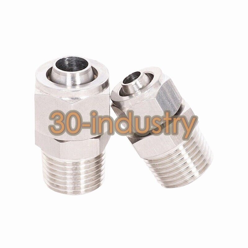 SMC KFG2H1008-02 Stainless Steel Quick Tightening Joint - Pack of 10 - SMC