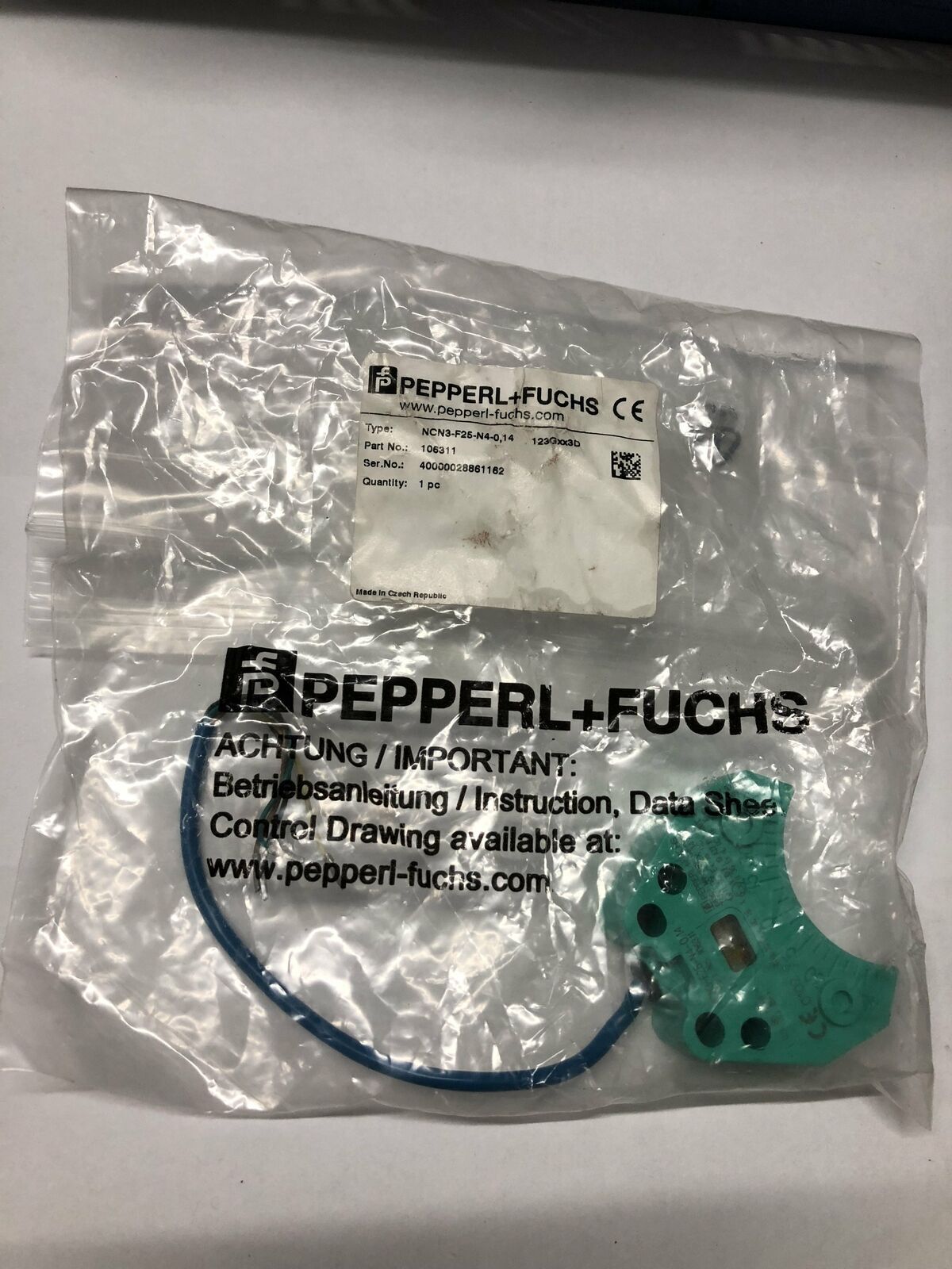 New Pepperl+Fuchs Sensor NCN3-F25-N4-0.14 - PEPPERL+FUCHS