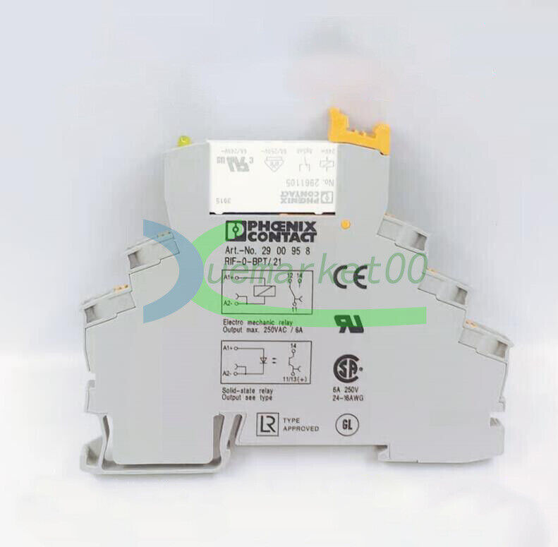 new 5PCS PHOENIX CONTACT NO.2961105 With 2900958 RIF-0-BPT/21 Socket - PHOENIX