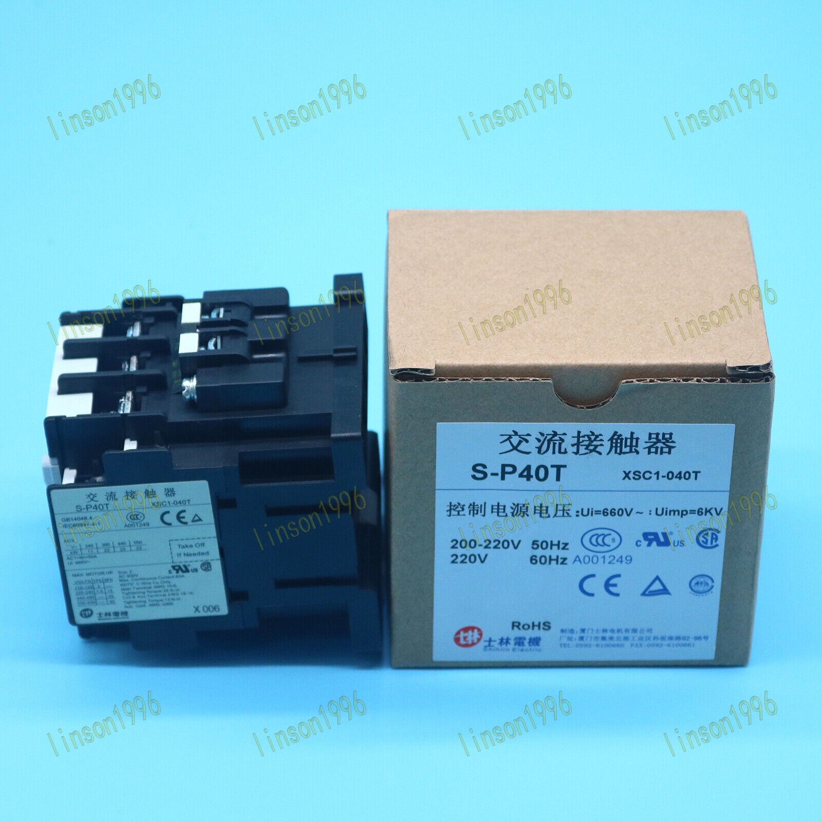 new 1pc  For Shihlin AC magnetic contactor S-P40T 220V spot stocks Shihlin