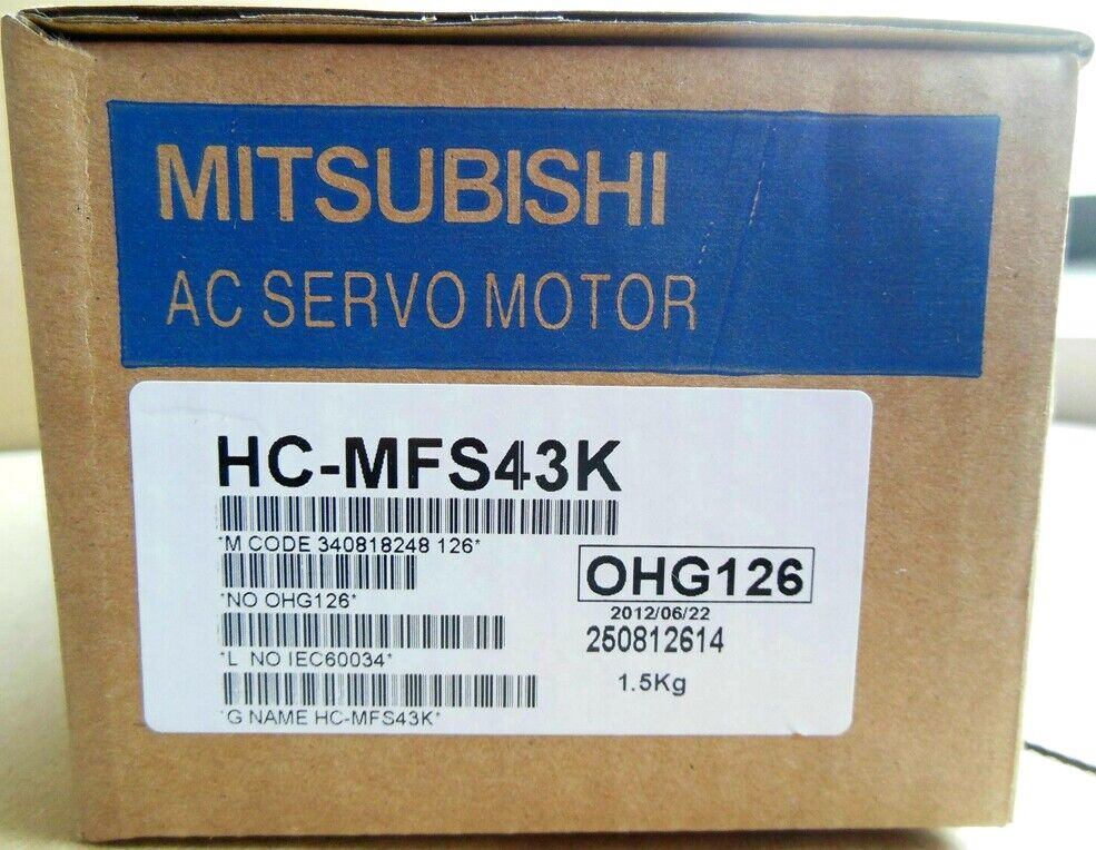 MITSUBISHI HC-MFS43K AC SERVO MOTOR DRIVER ELECTRIC DRIVE PLC MODULE 400W - High Performance Electric Drive Module for Automation Systems - MITSUBISHI