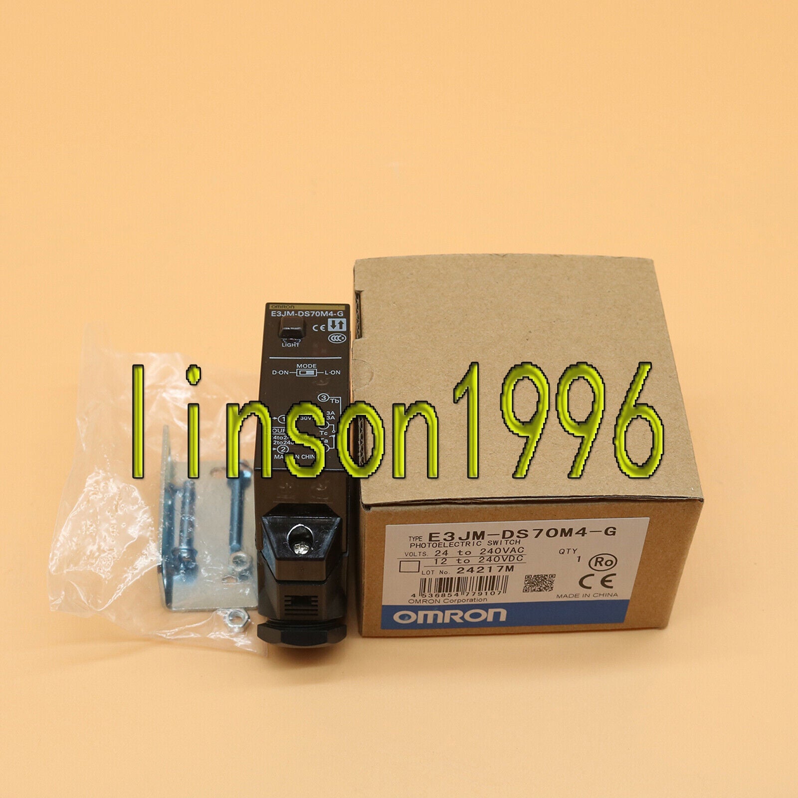 OMRON PLC Photoelectric Switch E3JM-DS70M4-G - OMRON