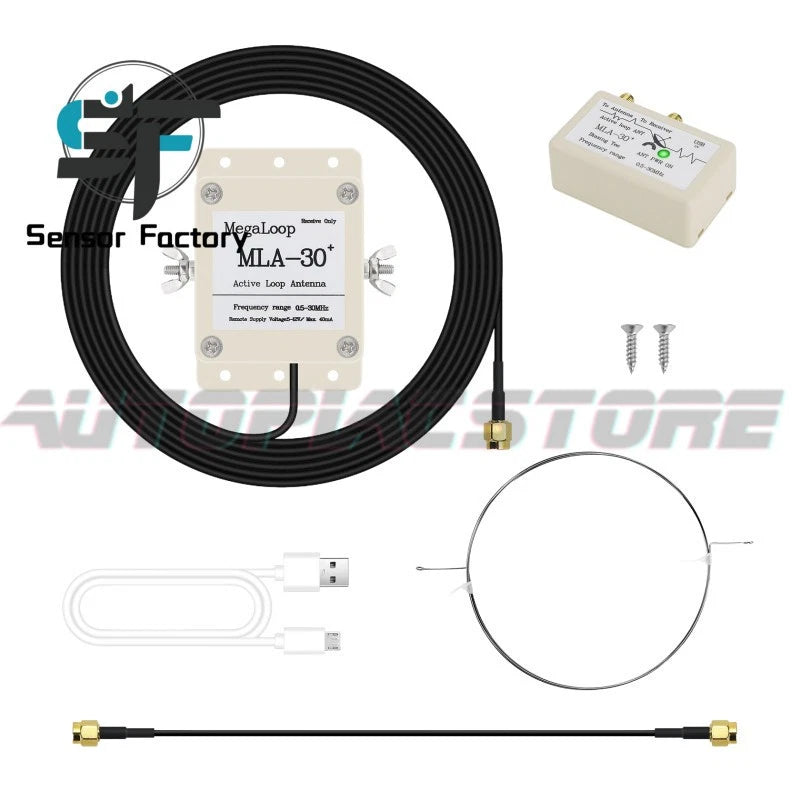 1X 100KHz-30MHz for Shortwave Radio MLA-30+ Plus Active Loop Receiving Antenna