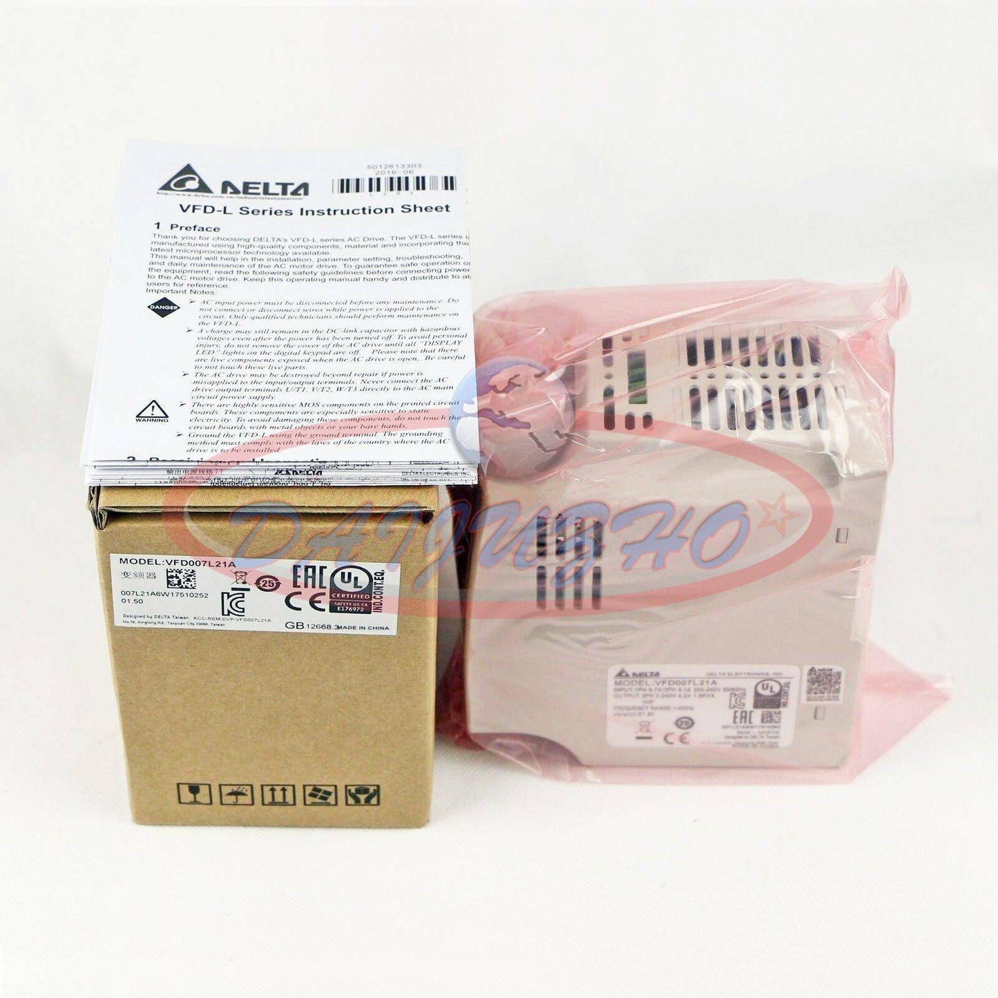 new ONE Delta VFD007L21A Inverter 0.75KW 220V - ONE