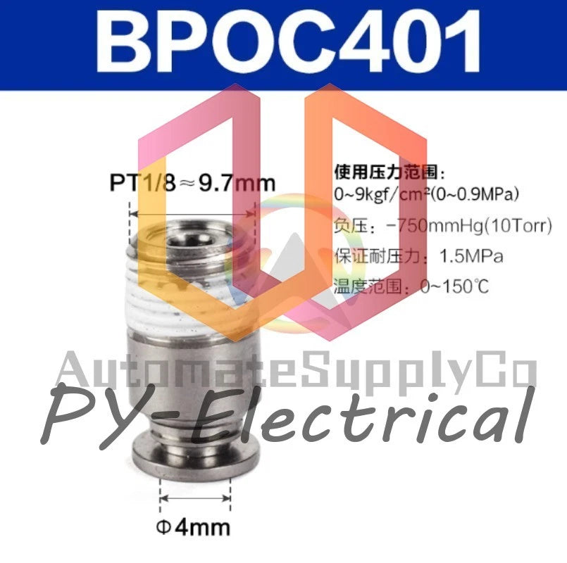 10pcs AirTAC Connector BPOC4M5 BPOC401 BPOC6M5 BPOC601