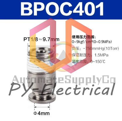 10pcs AirTAC Connector BPOC4M5 BPOC401 BPOC6M5 BPOC601