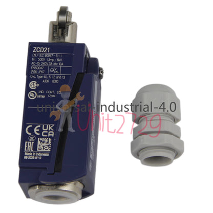 Schneider Limit Switch XCKD2102P16 Roller Plunger, 10A #un