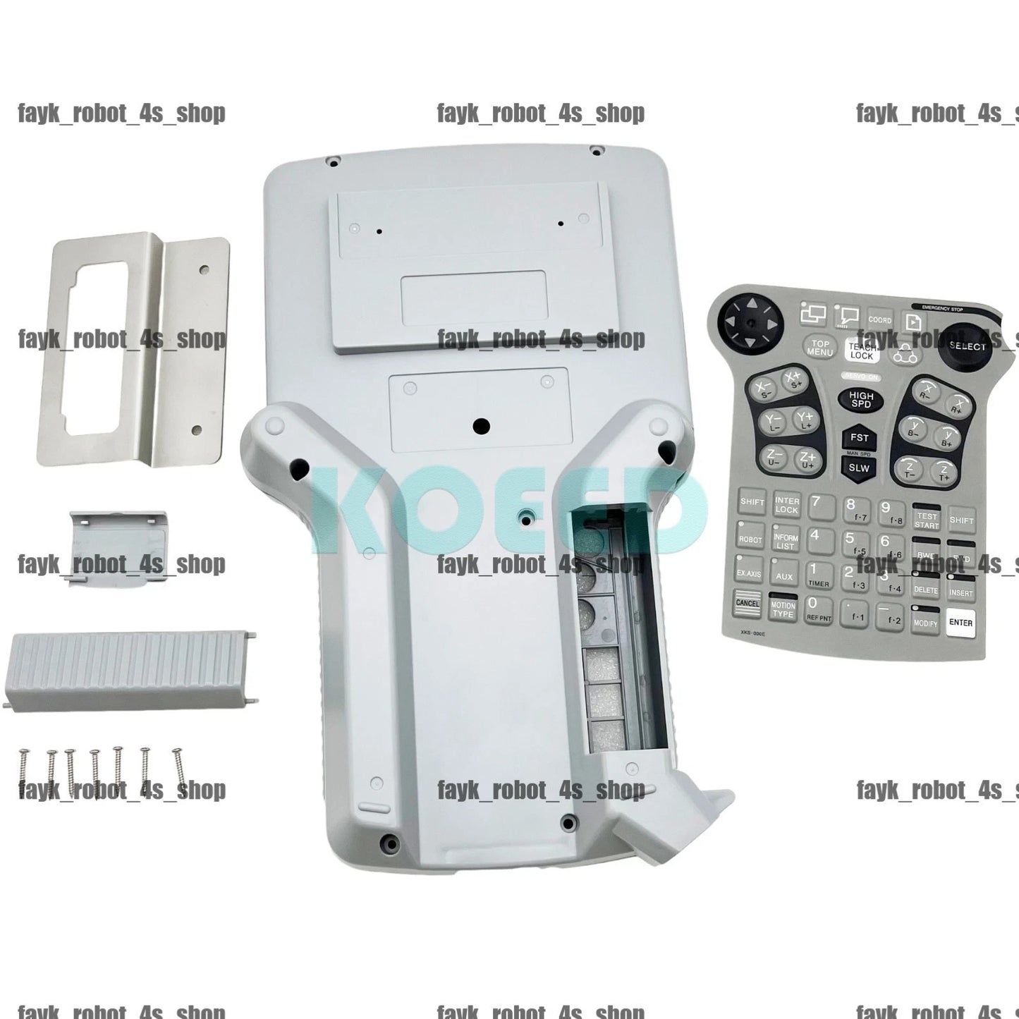 F JZNC-XPP02B Yaskawa robot XRC Pendant keypad button film+housing shell kit