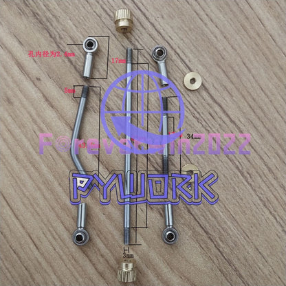 Four-button double-row French horn Slotted beam Button string shaft Linkage~