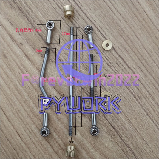 Four-button double-row French horn Slotted beam Button string shaft Linkage~