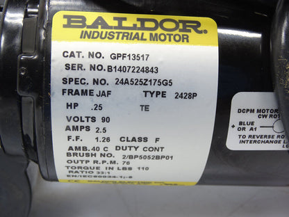Baldor Reliance GPF13517 Motor - BALDOR