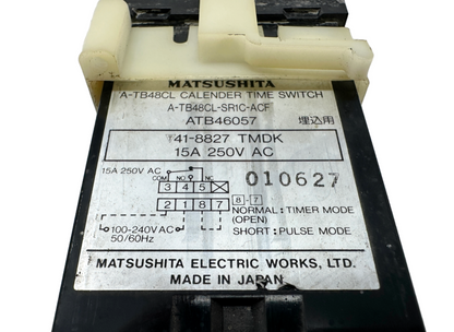 used Matsushita A-TB48CL-SR1C-ACF Time Switch - MATSUSHITA