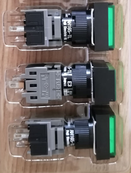 new 5PCS Green Pushbutton Command Switch 24VDC LED FUJI AH165-TLG11E3