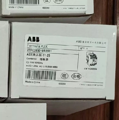 ABB A2X38.2-30-11-25 220V50/60HZ Contactor - ABB