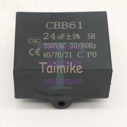 1PCS CBB61 24uF 350 V AC Small gasoline Generator 50/60Hz SH capacitor CQC