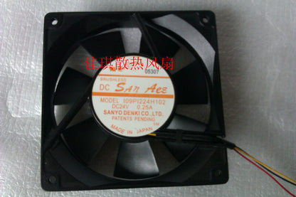 1PCS Sanyo 109P1224H102 12025 24V 0.25A aluminum frame cooling fan