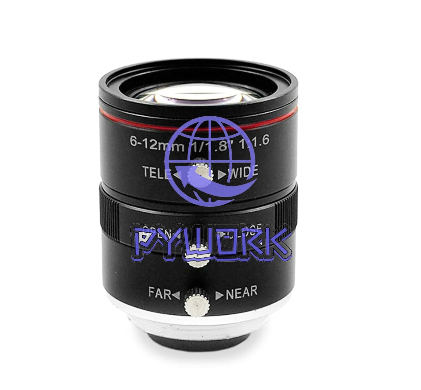 HD 3MP Industrial Lens 6-12mm Manual Zoom C-mount 1/1.8" FA Machine Vision
