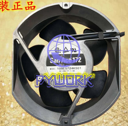 SANYO 109E5724K5H01/K506/K501/K502 1.3A 17251 24V Industrial Cooling Fan