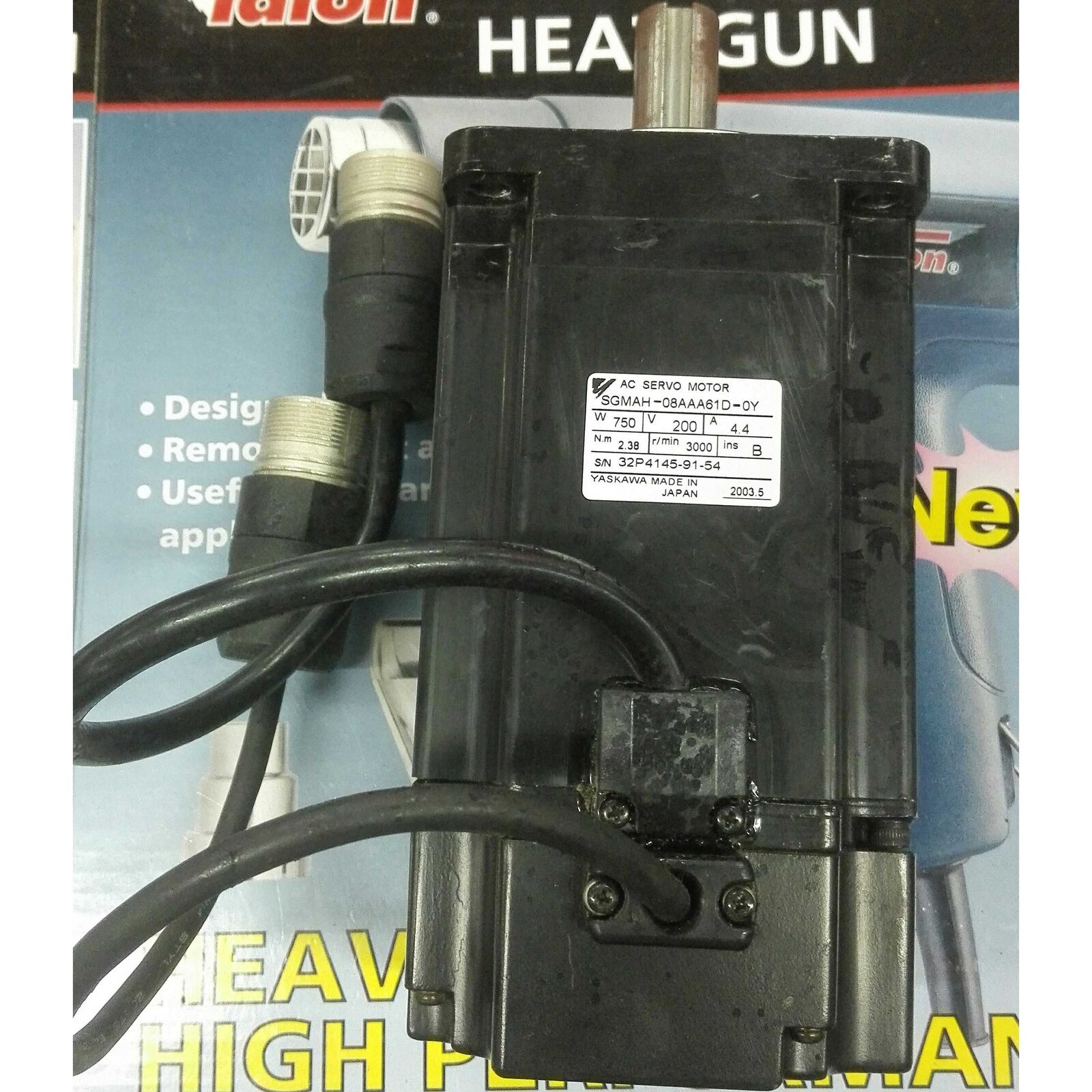 used Yaskawa Servo Motor SGMAH-08AAA61D-OY SPOT STOCK - YASKAWA