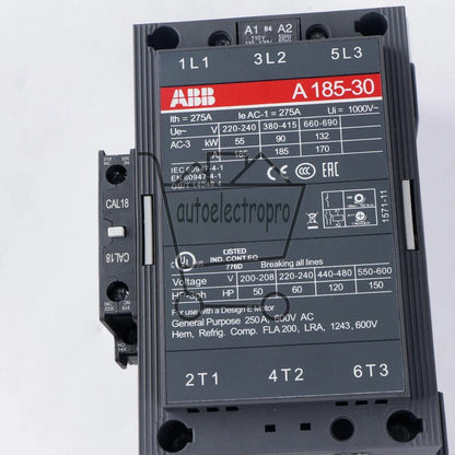 ONE ABB Contactor AC Contactor A185-30-11 185A 110V Fast delivery