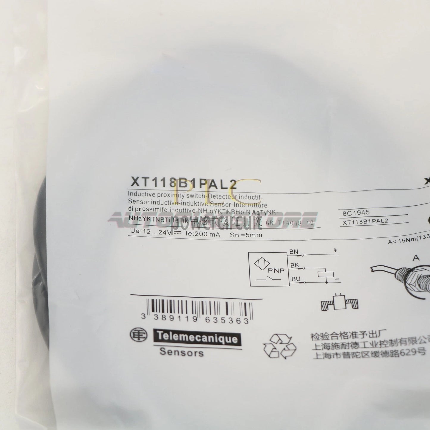 XT118B1PAL2 For Proximity Capacitive Sensor Cyl M18 12~24V Sn 5mm #XP 1PC
