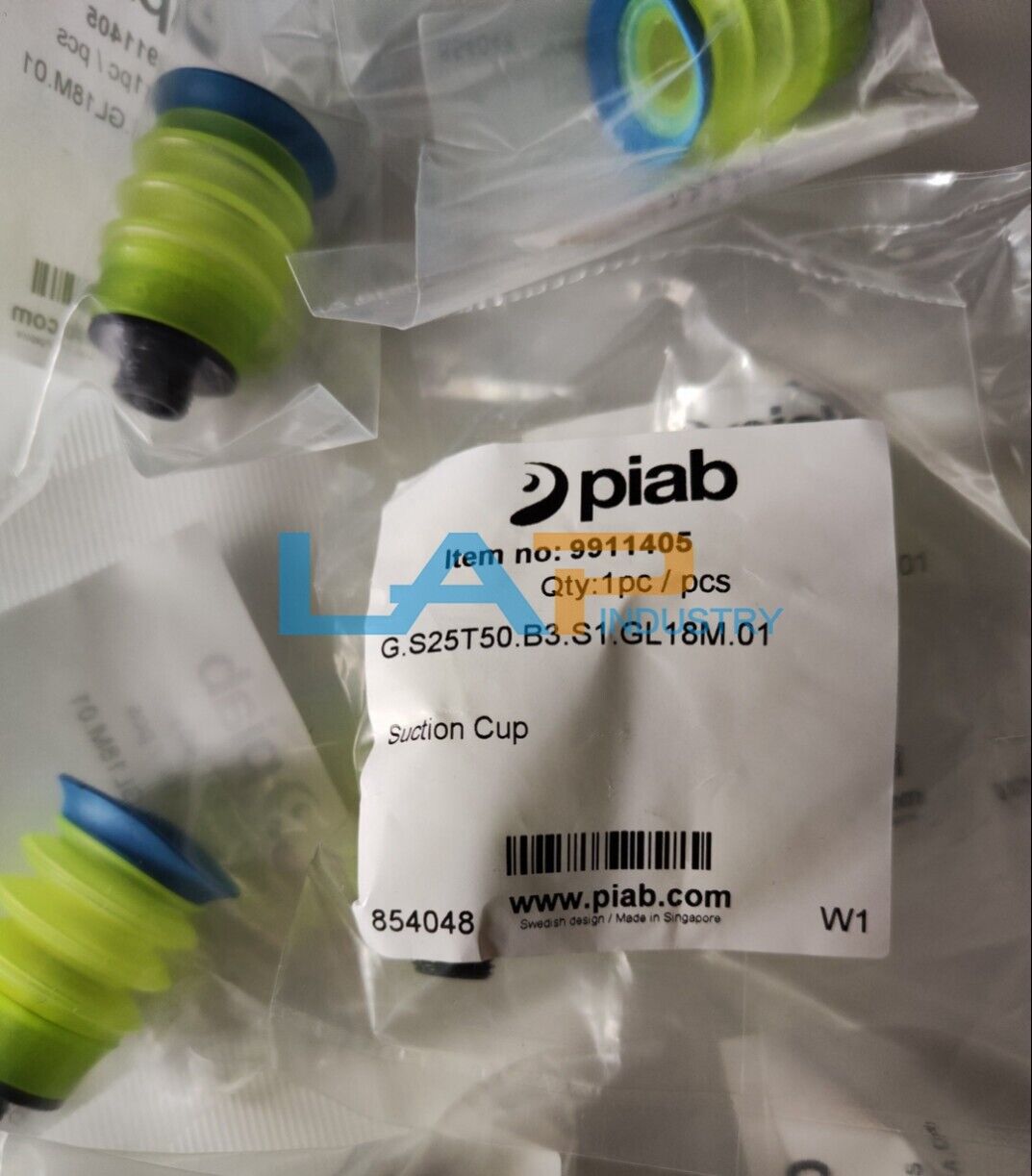 Piab G.S25T50.B3.S1.GL18M.01 Suction Cup - 1 Piece - PIAB