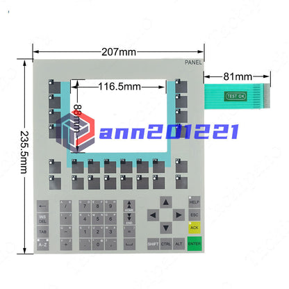 6AV6542-0BB15-2AX0 Front Housing for 6AV6 542-0BB15-2AX0 OP170B with Keypad - OP170B