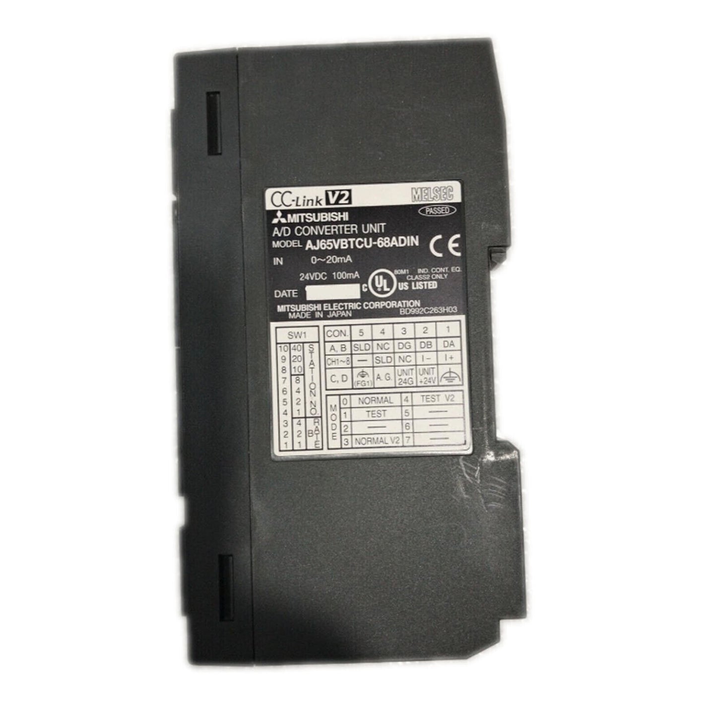 Mitsubishi PLC AJ65VBTCU-68ADIN | Mitsubishi PLC Module | AJ65VBTCU-68ADIN PLC Controller - MITSUBISHI