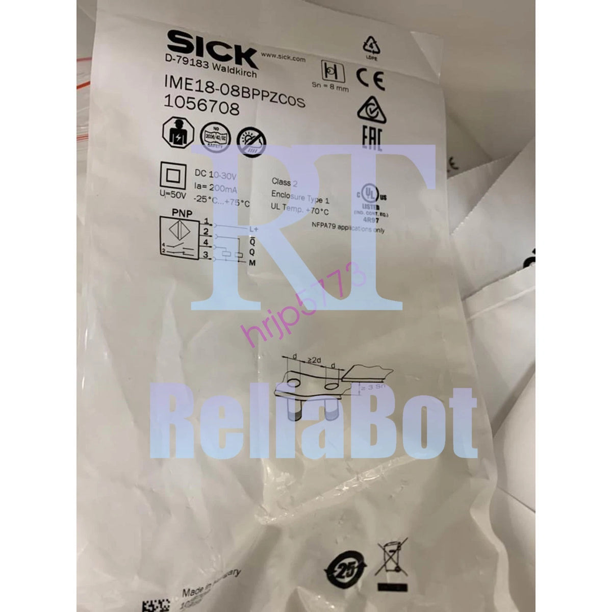 one sick IME18-08BPPZC0S 1056708 Proximity Sensor Quality assurance