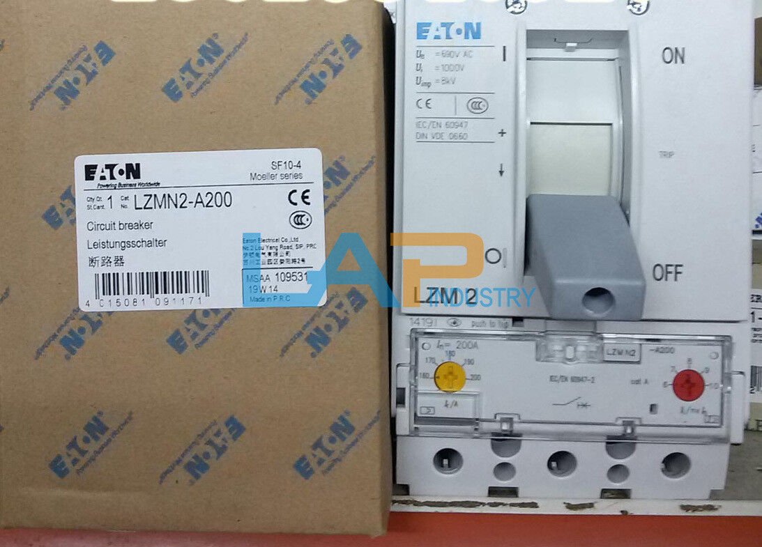 new  For EATON MOELLER Molded Case Circuit Breaker LZMN2-A200