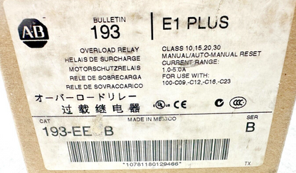 new Allen Bradley 193-EECB Overload Relay - KOEED