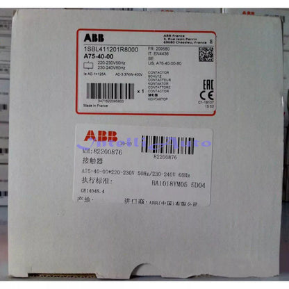 ABB AC Contactor A75-40-00 24V 110V 220V 380V Fast delivery